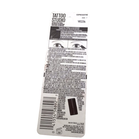 Maybelline Tattoo Studio Smokey Gel Pencil Eyeliner, 040 Expressotini - Picture 8 of 9
